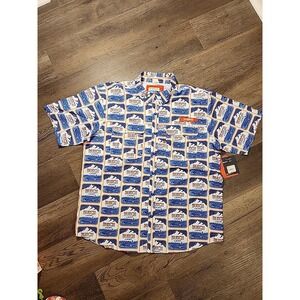 Magellan Outdoors Men's Busch Light Bass Boat Fishing Shirt XL